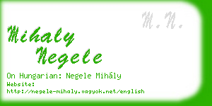 mihaly negele business card
